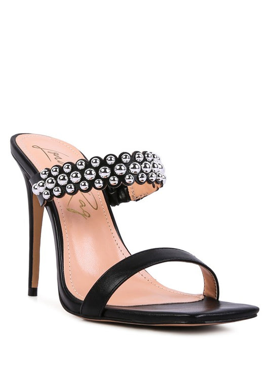 Embellish High Heel Dress Sandals