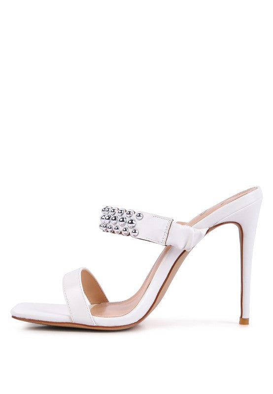 Embellish High Heel Dress Sandals