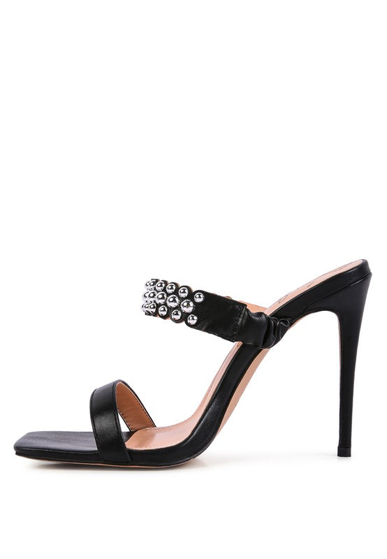 Embellish High Heel Dress Sandals