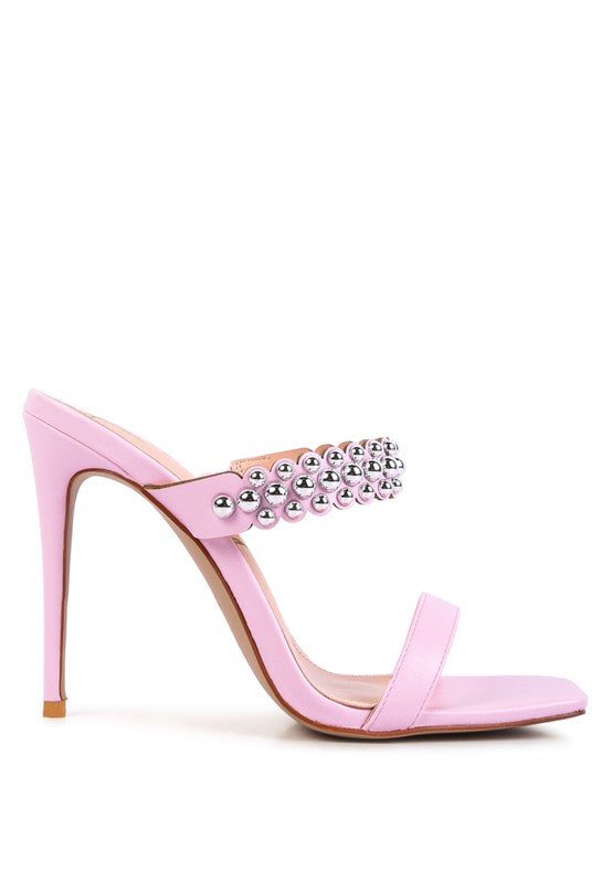 Embellish High Heel Dress Sandals
