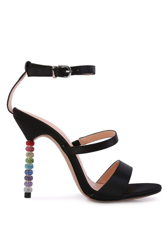 Bead Heel Sandals