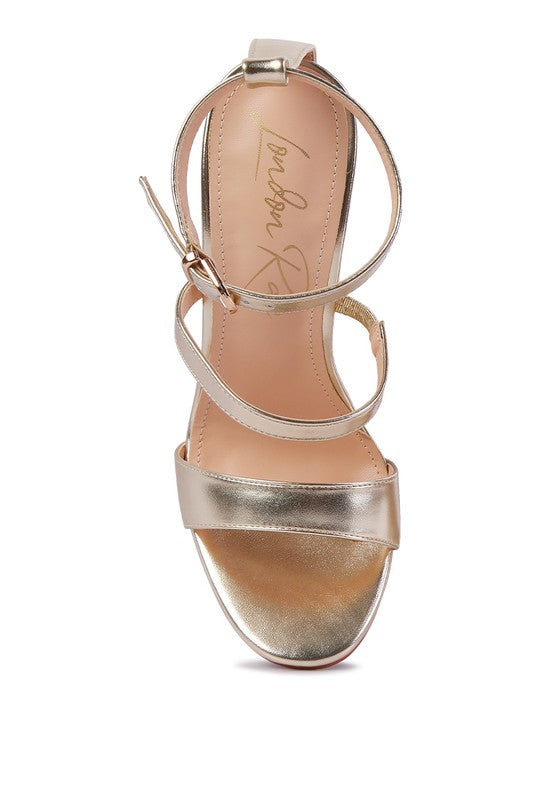 Rhinestone Bead Heels