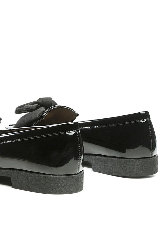 Bow-Tie Patent Loafers