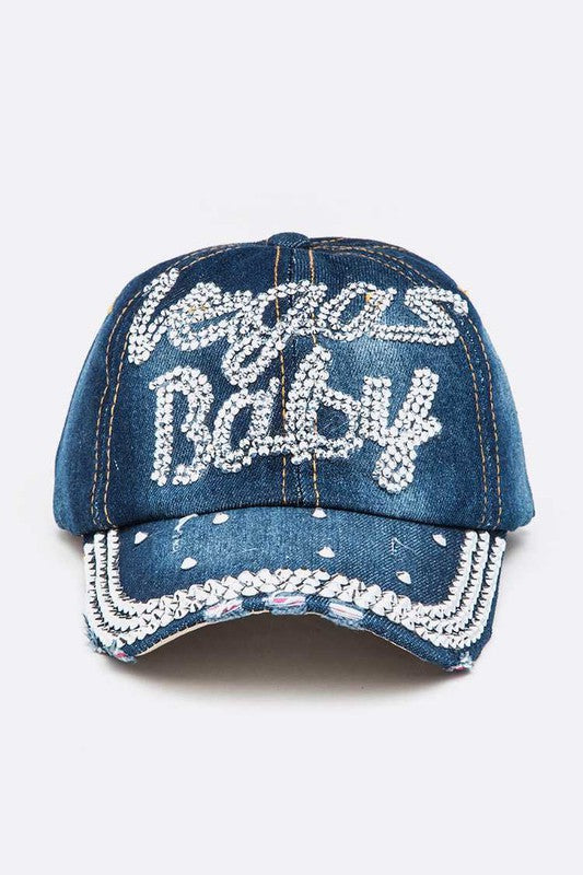 VEGAS BABY Logo Denim Cap