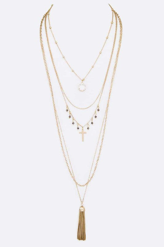 Layered Convertible Pendant Necklace