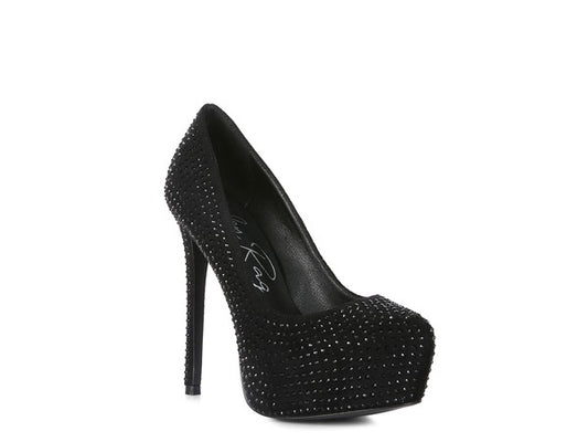 Faux Suede Stiletto Pumps