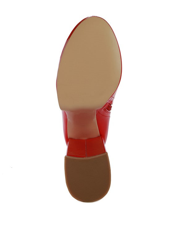 Patent Calf Boots