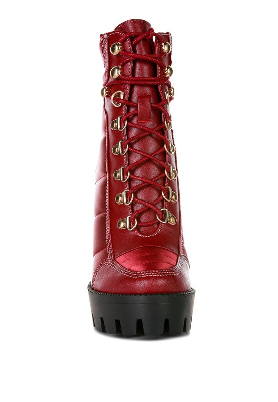 Quilted Satin Boots