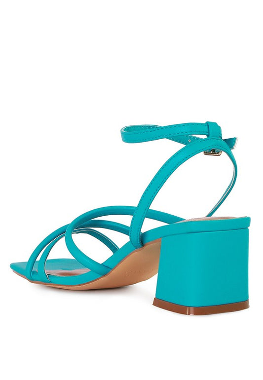 Ankle-Strap Block-Heel Sandals