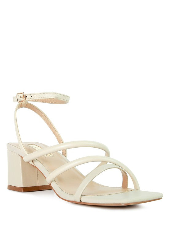 Ankle-Strap Block-Heel Sandals