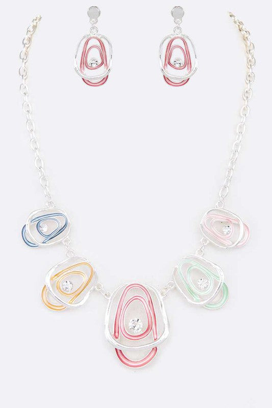 Enamel Necklace Set