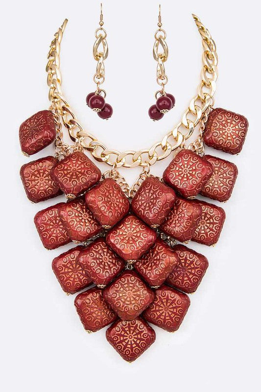 Textured Wooden Set