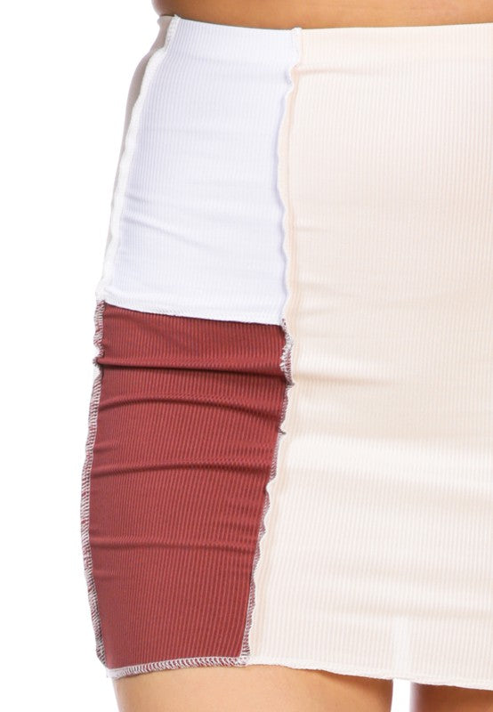 Block Tube Skirt