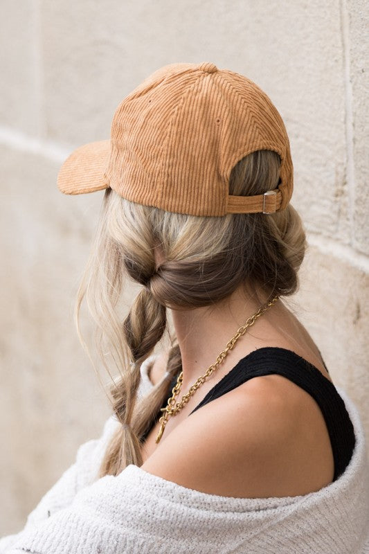 Corduroy Boyfriend Cap