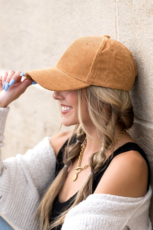 Corduroy Boyfriend Cap