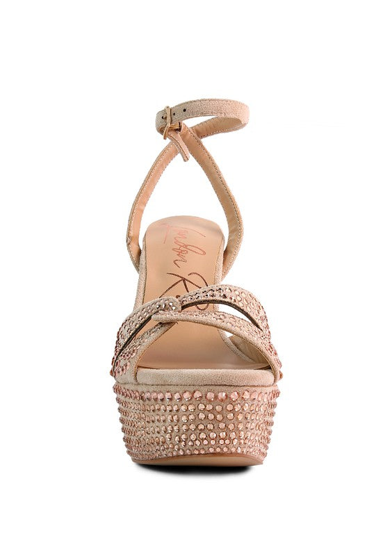 Microfiber Studded Sandals