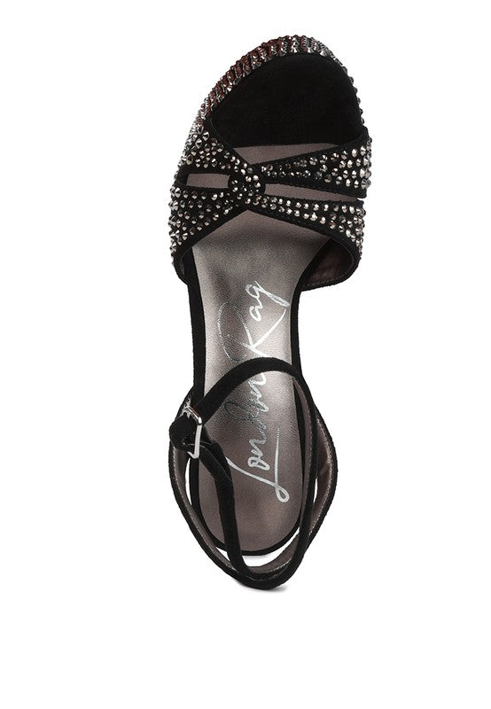 Microfiber Studded Sandals