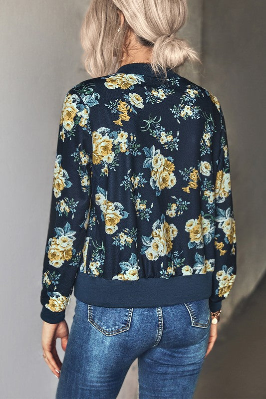 Printed Bomber Jacket