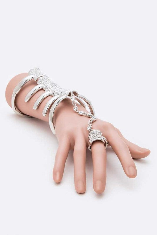 Skeleton Statement Ring Bracelet