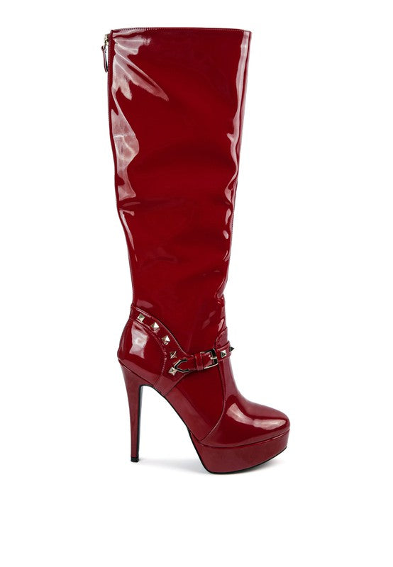 Stiletto Mid Calf Boots