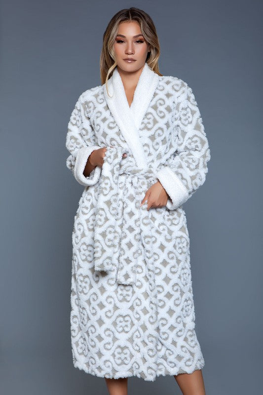 Plush Shawl-Collar Robe