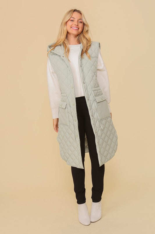 Quilted Midi Jacket