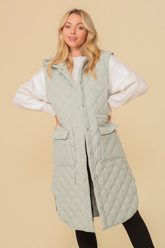Quilted Midi Jacket