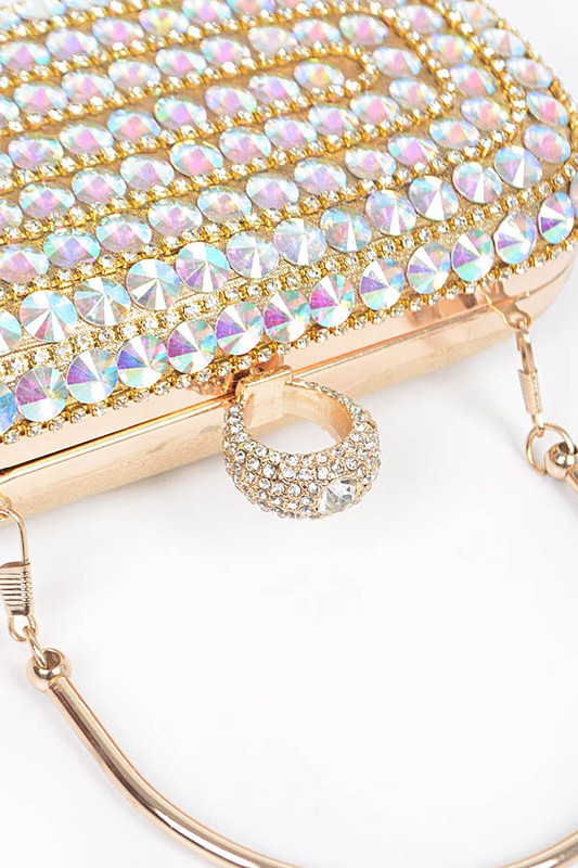 Crystal Box Clutch Handbag