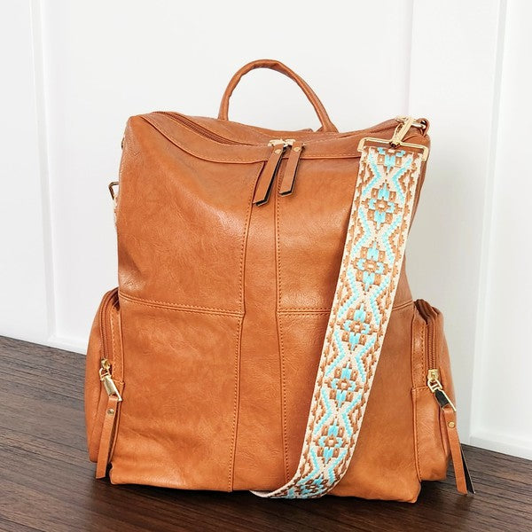 Vegan Leather Backpack