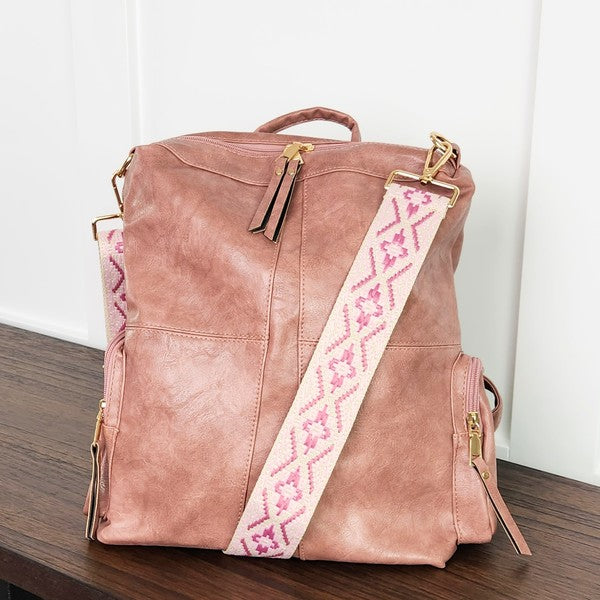 Vegan Leather Backpack
