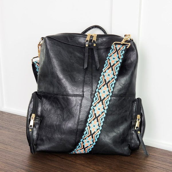 Vegan Leather Backpack