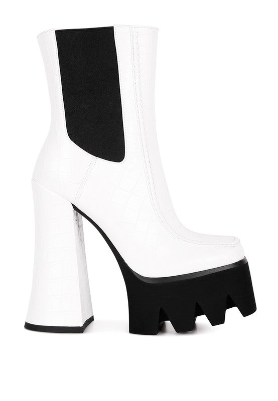 High Platform Heel Boots