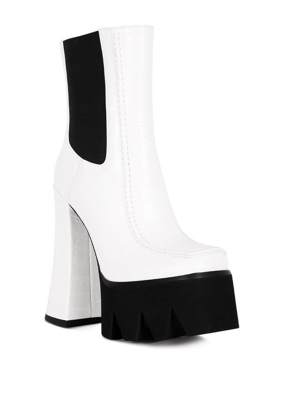 High Platform Heel Boots