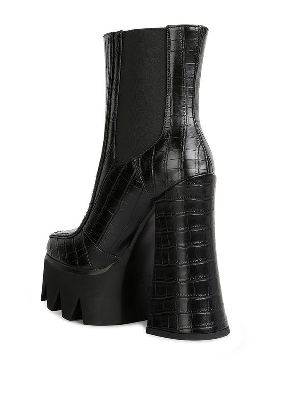 High Platform Heel Boots