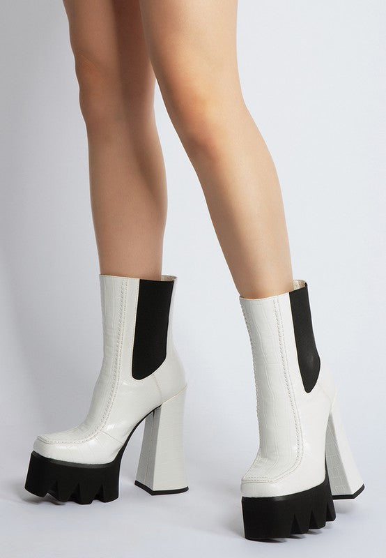 High Platform Heel Boots