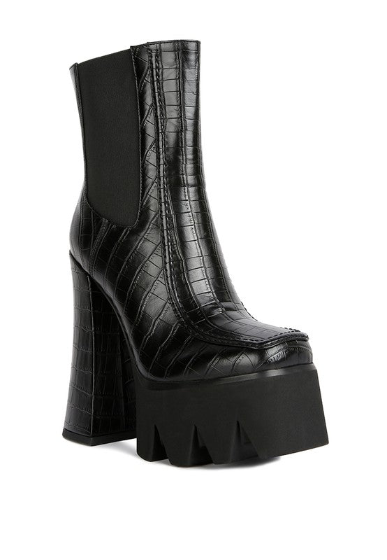 High Platform Heel Boots