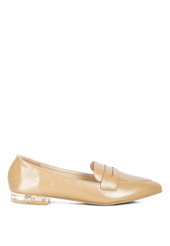 PU Pointed Toe Loafers