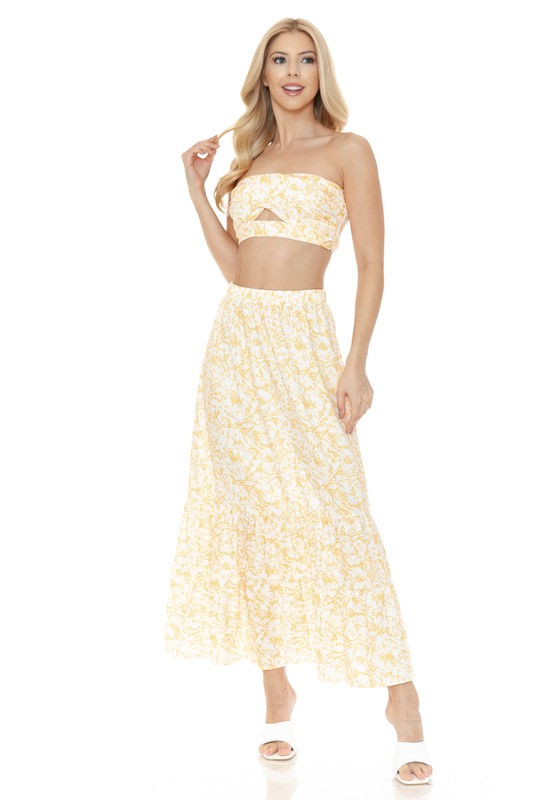 Floral Skirt Set