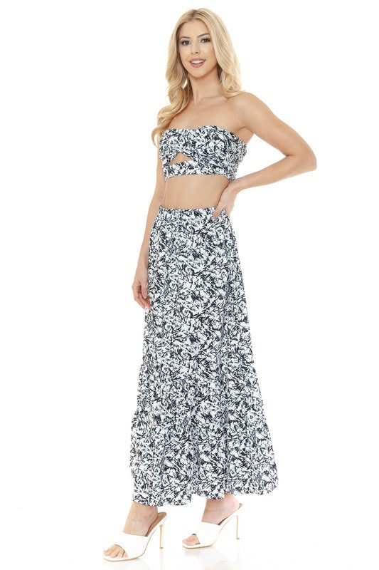 Floral Skirt Set
