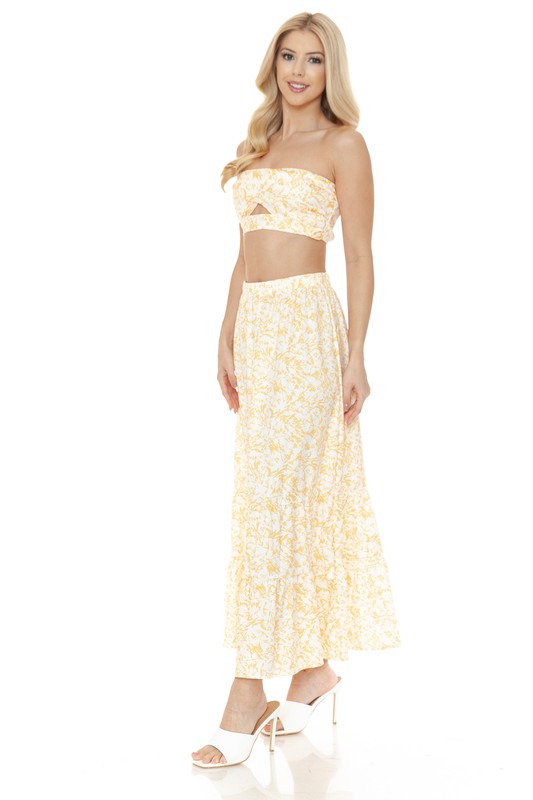 Floral Skirt Set