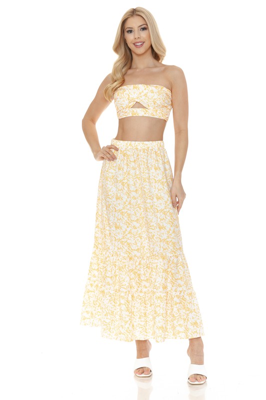 Floral Skirt Set