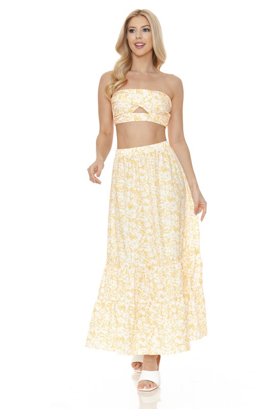 Floral Skirt Set