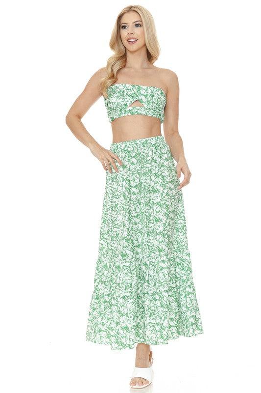 Floral Skirt Set