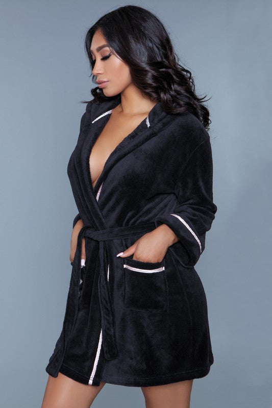 Hooded Fleece Robe