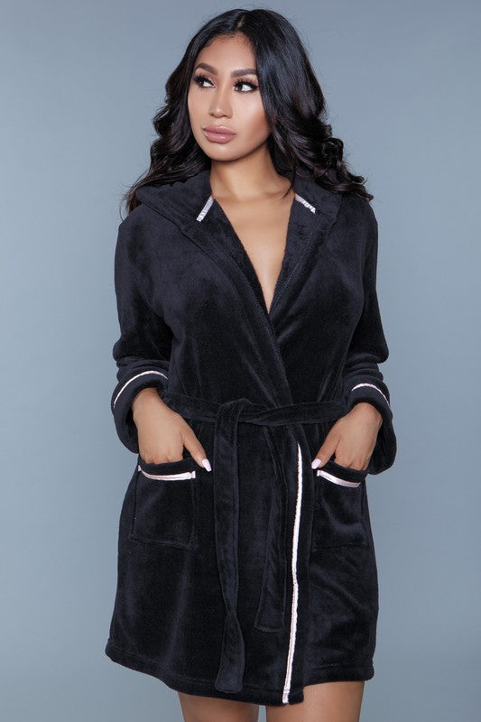 Hooded Fleece Robe