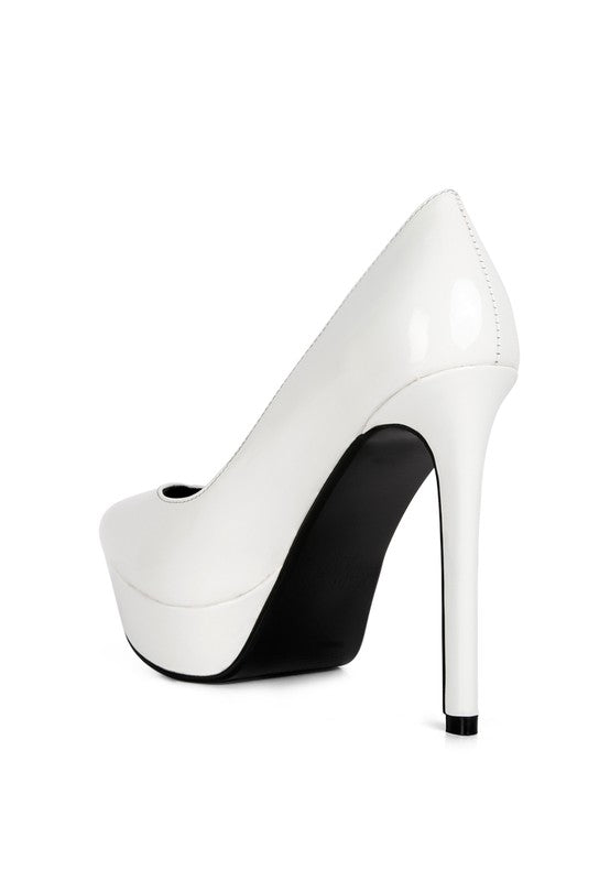 Patent Stiletto Platform Sandals