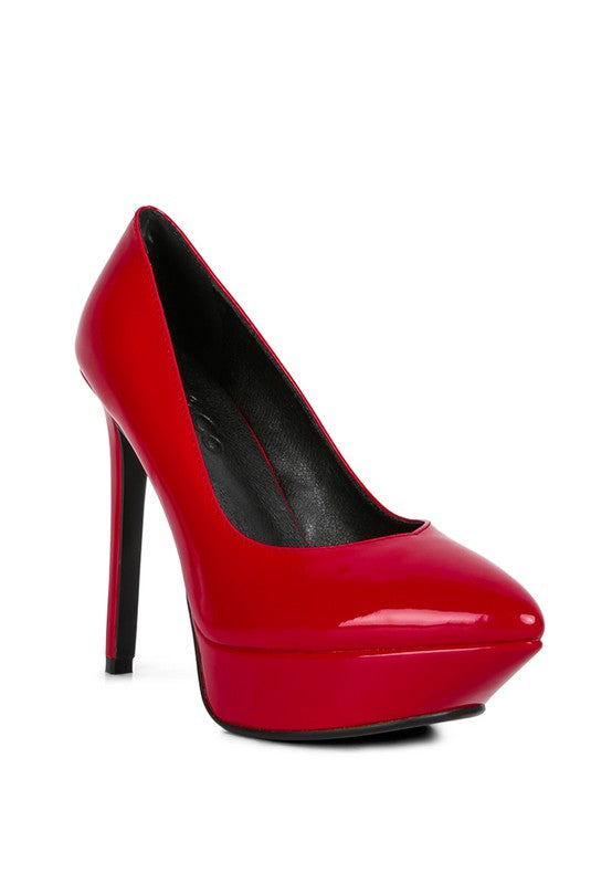 Patent Stiletto Platform Sandals