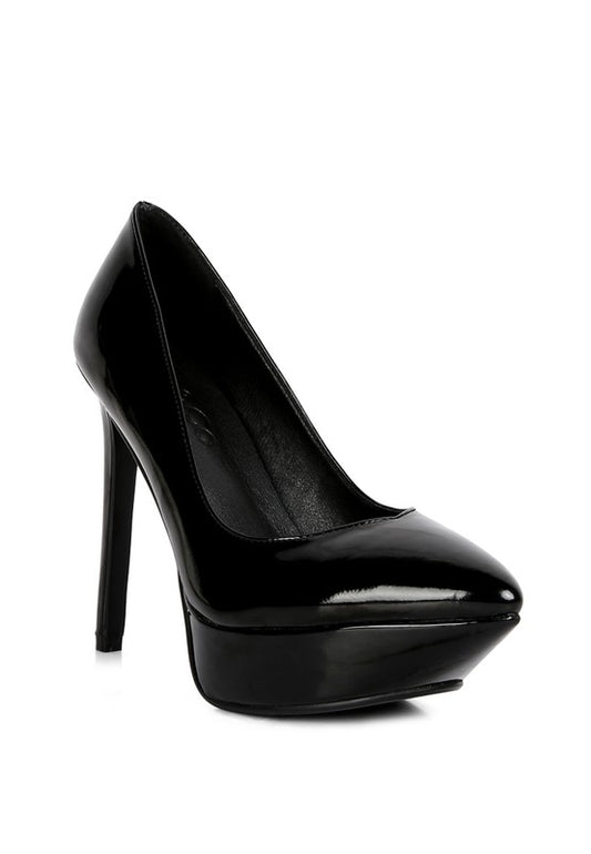 Patent Stiletto Platform Sandals