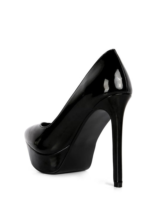 Patent Stiletto Platform Sandals