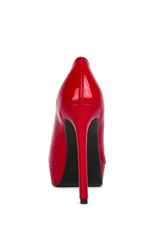 Patent Stiletto Platform Sandals